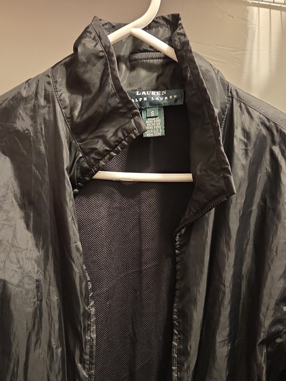 Lauren Ralph Lauren Black Men's Lightweight Windbreaker Jacket